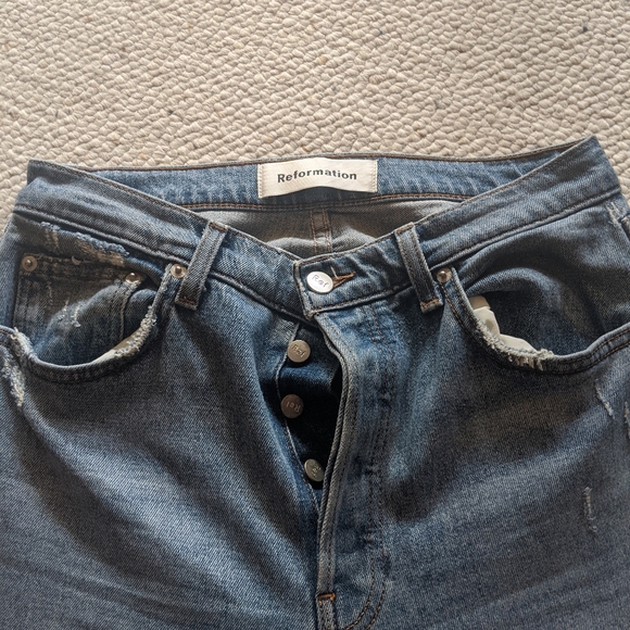 Reformation high waisted skinny jeans 28 - Picture 2 of 4
